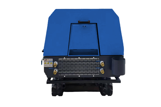 Tracked small mobile screw air compressor